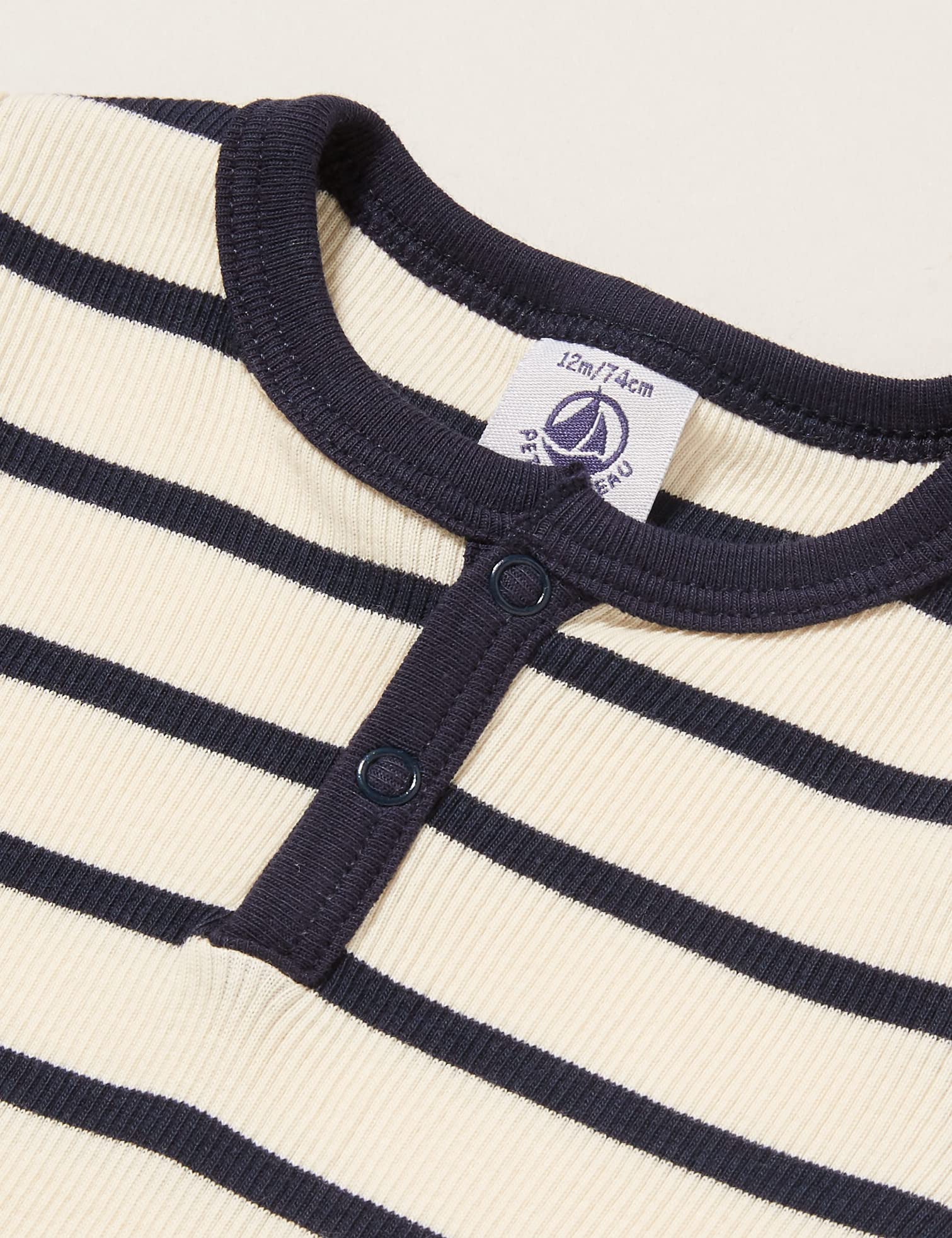Petit Bateau Baby-Jungen Kurzarm-Body mit Kragen