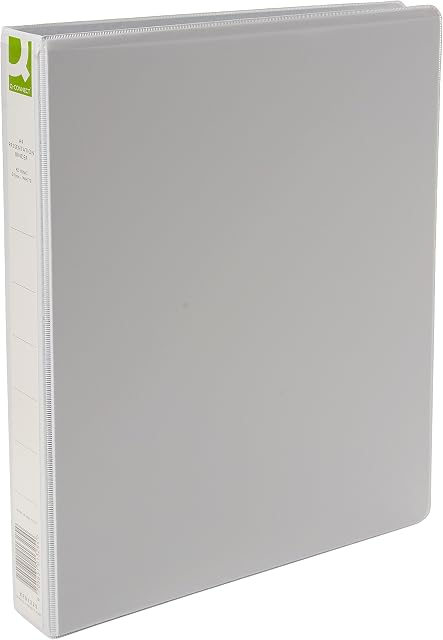 Q-Connect KF01325Q Presentation 4D-Ring Binder 25mm A4 - White (Pack of 6)