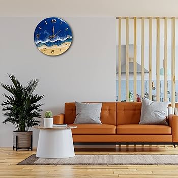 Amazon.co.jp: 壁掛け時計レジンアート時計 ビーチサンド 海