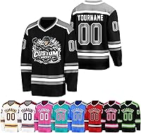 Custom Personalized Hockey Jersey - Stitched Name Number Logo Ice Hockey Team Uniform Breathable Polyester