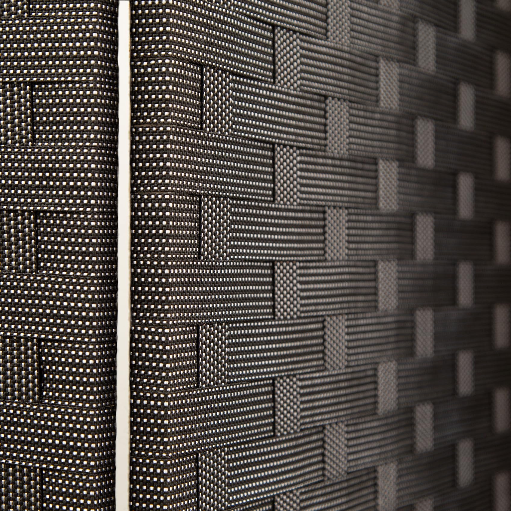 HEXIM Biombo de interior 180x180 cm - Paravent plegable de 4 paneles - Pantalla de privacidad para terraza y jardín, Biombos (LR189-negro blanco punteado)
