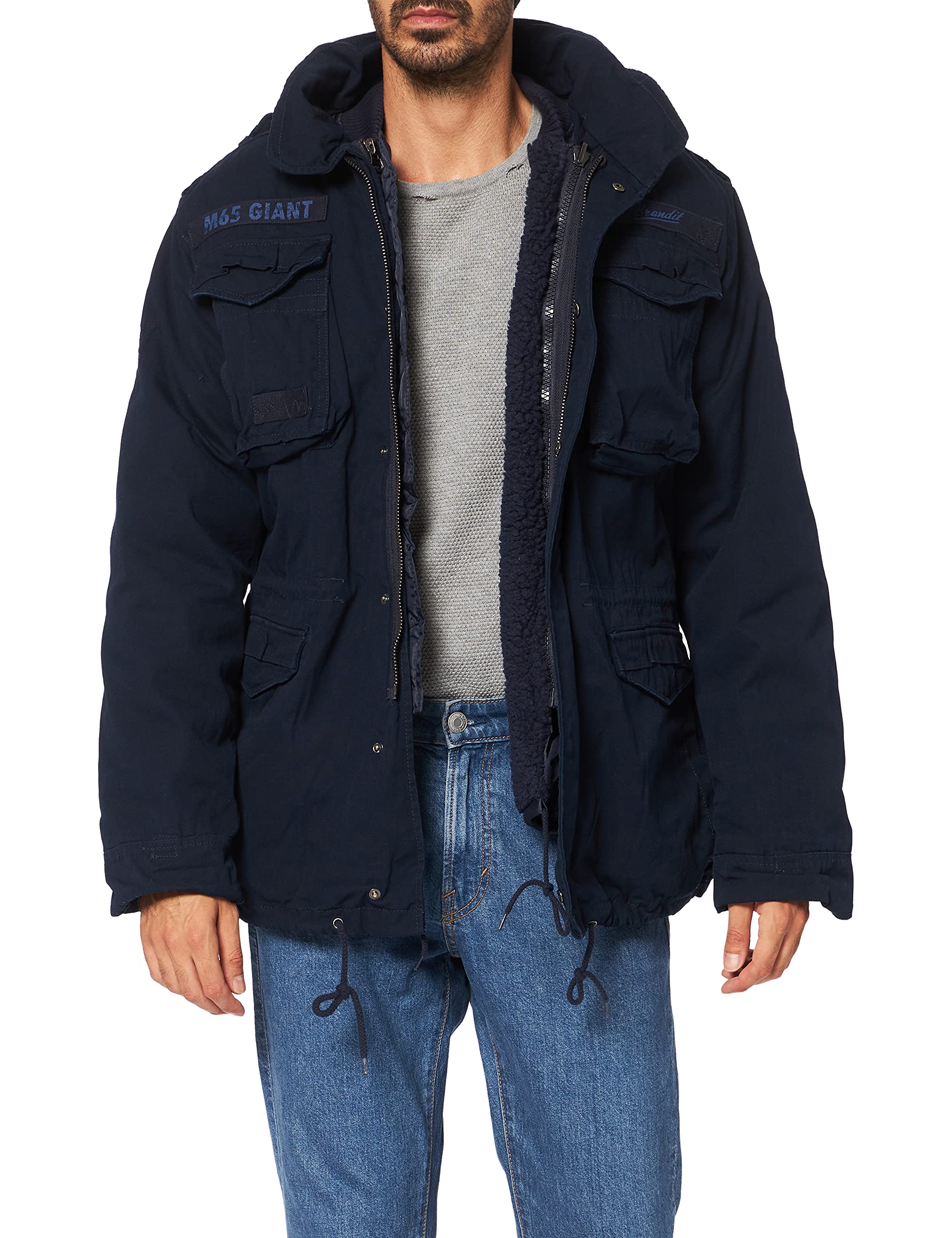 M65 Giant Jacket M65 Navy Blue Brandit Mens M65 Giant Jacket