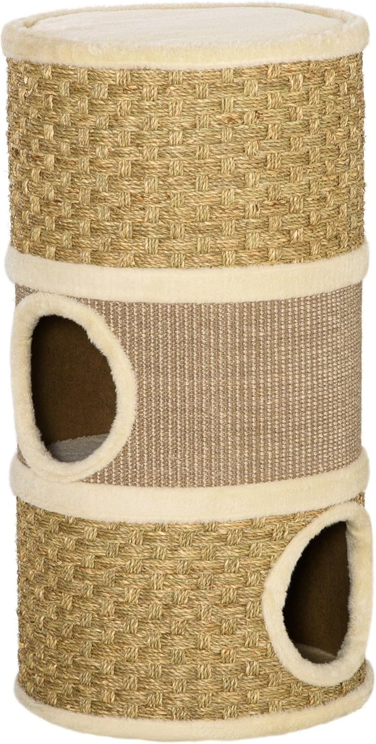 Cat Condo with Scratching Pads and Cozy Den Areas
