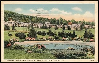 General View of Camp Ritchie Military Reservation Highfield-Cascade Maryland Original Postcard