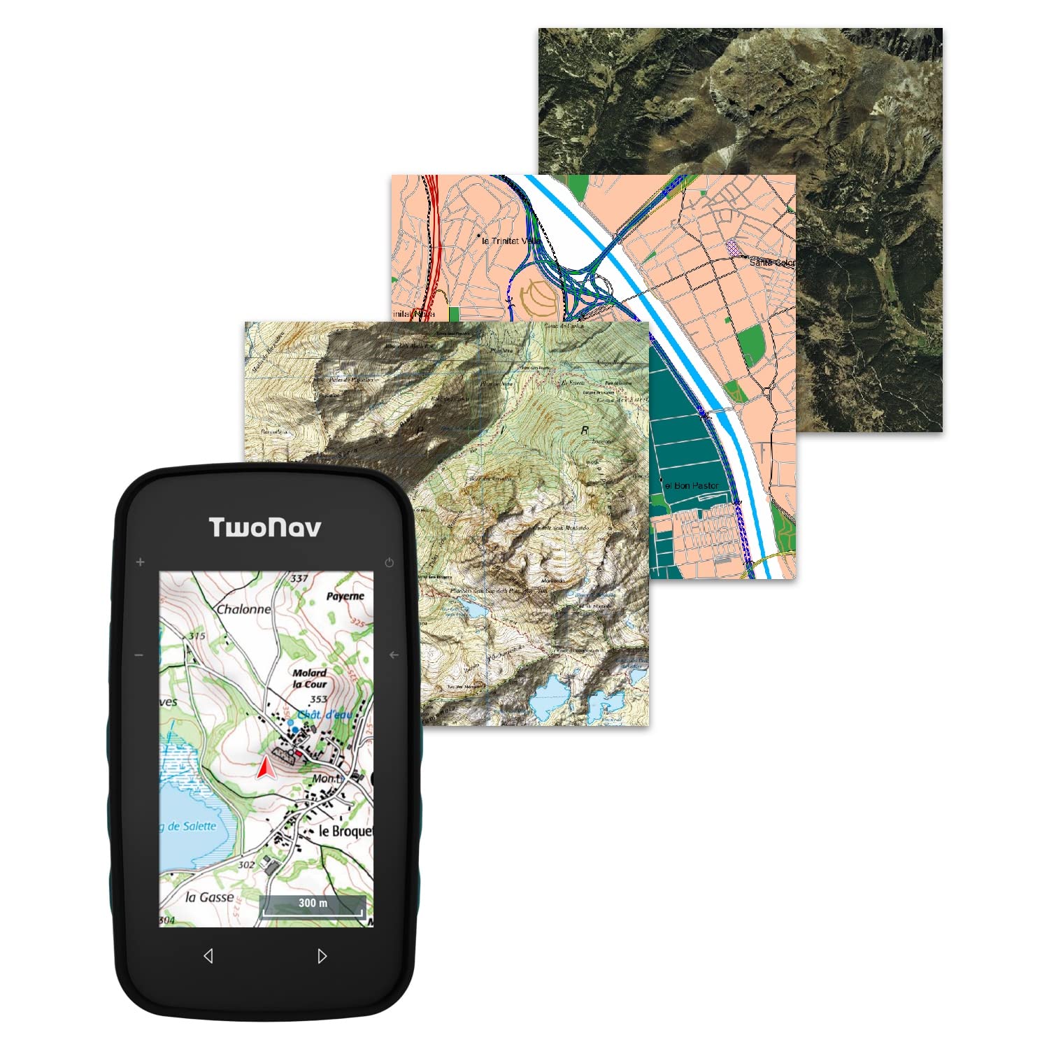 GPS Cross Plus + Pulsometro - Multisport Bicicletta Ciclismo MTB Escursionismo Trekking/Compatto e leggero/Schermo 3,2" / Autonomia 20 h/Memoria 32 GB/Carta topo