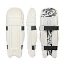 RMAX Cricket Batting Legguard Pad Full Size, White gallery image