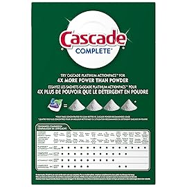 Cascade Complete Dawn Fresh Scent Dishwasher Detergent Powder, 45 Ounce