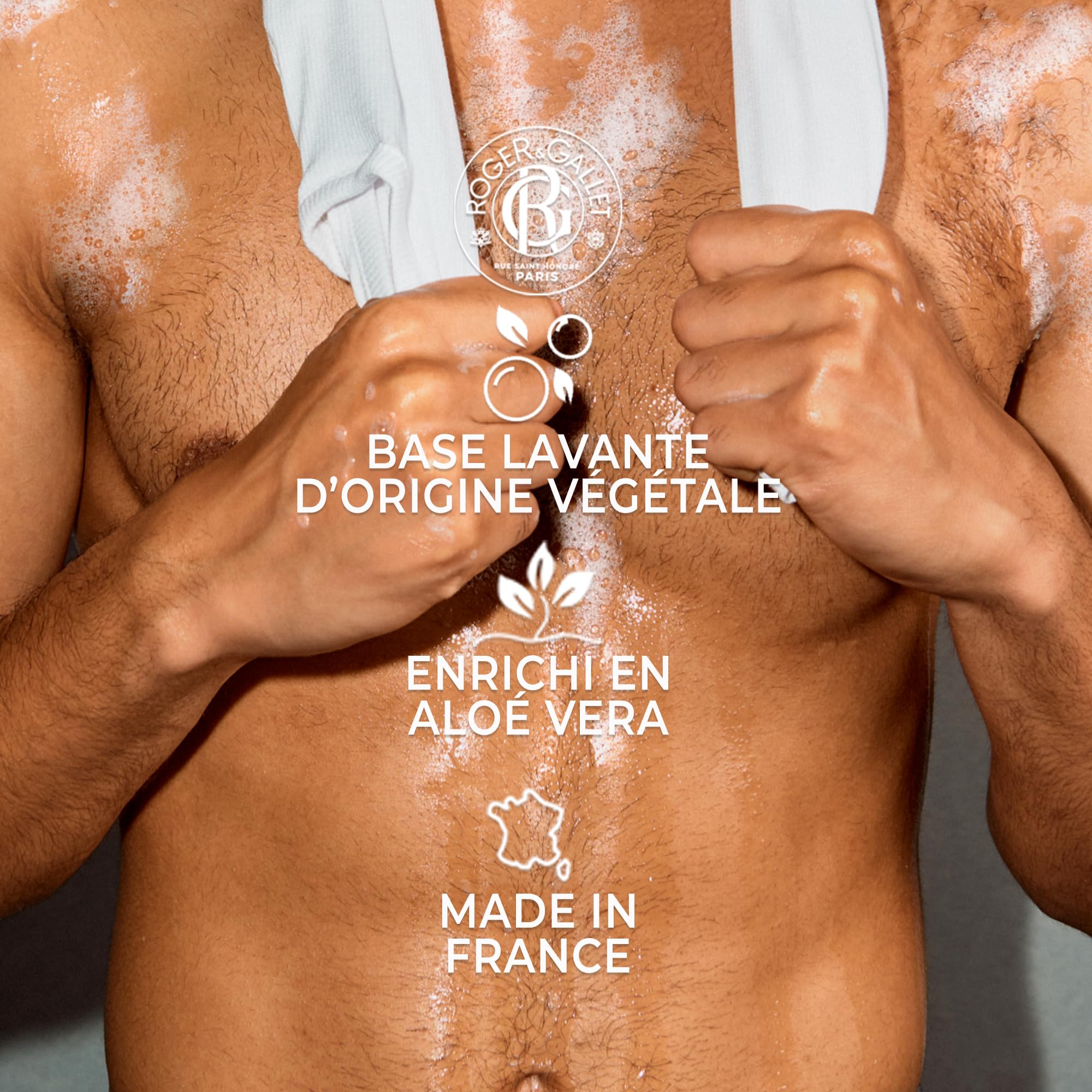 Roger&Gallet - Cologne Twist - Coffret Homme Eau de Cologne 100ml + Gel Douche 200ml - Fraîcheur Boisée - 13 Essences Naturelles - Agrumes, Élémis, Bois Blancs et Sauge - Edition Cadeau Fête des Pères