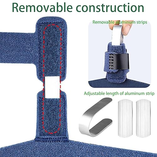 Miniatura 5 de Hosawtek Kit alisador y corrector de dedos de martillo, férula de dedos para mujeres y hombres con correas para los dedos, envoltura de compresión