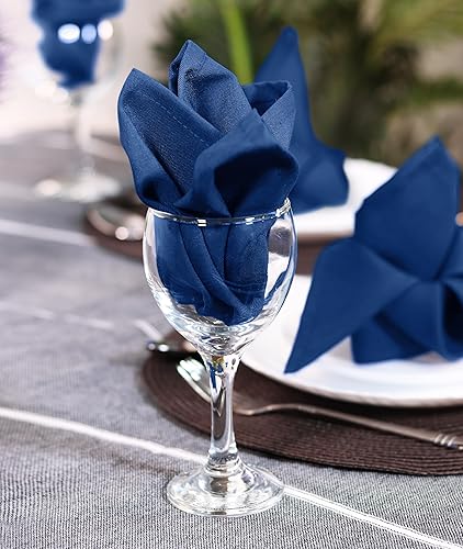 Vista 134 de Utopia Home Servilletas de tela negra (paquete de 12, 20 x 20 pulgadas), servilletas de cena ideales para fiestas, bodas y almuerzos/cenas Negro