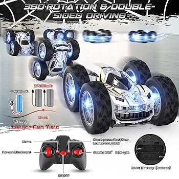Amazon.com: Wupuaait Remote Control Car for Kids, RC Stunt