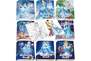 Enchanted Cinderella Coloring Books Set for Royal Adventures