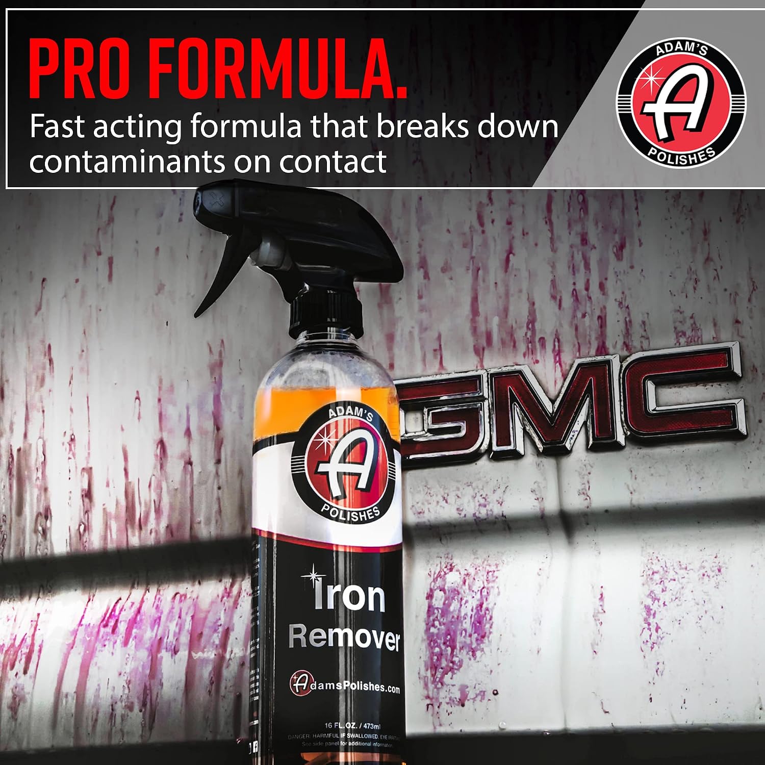 Adam's Iron Remover Gallon - Iron Out Fallout Rust Remover Spray for Car Detailing | Remove Iron Particles in Car Paint, Motorcycle, RV & Boat | Use Before Clay Bar, Car Wax or Car Wash