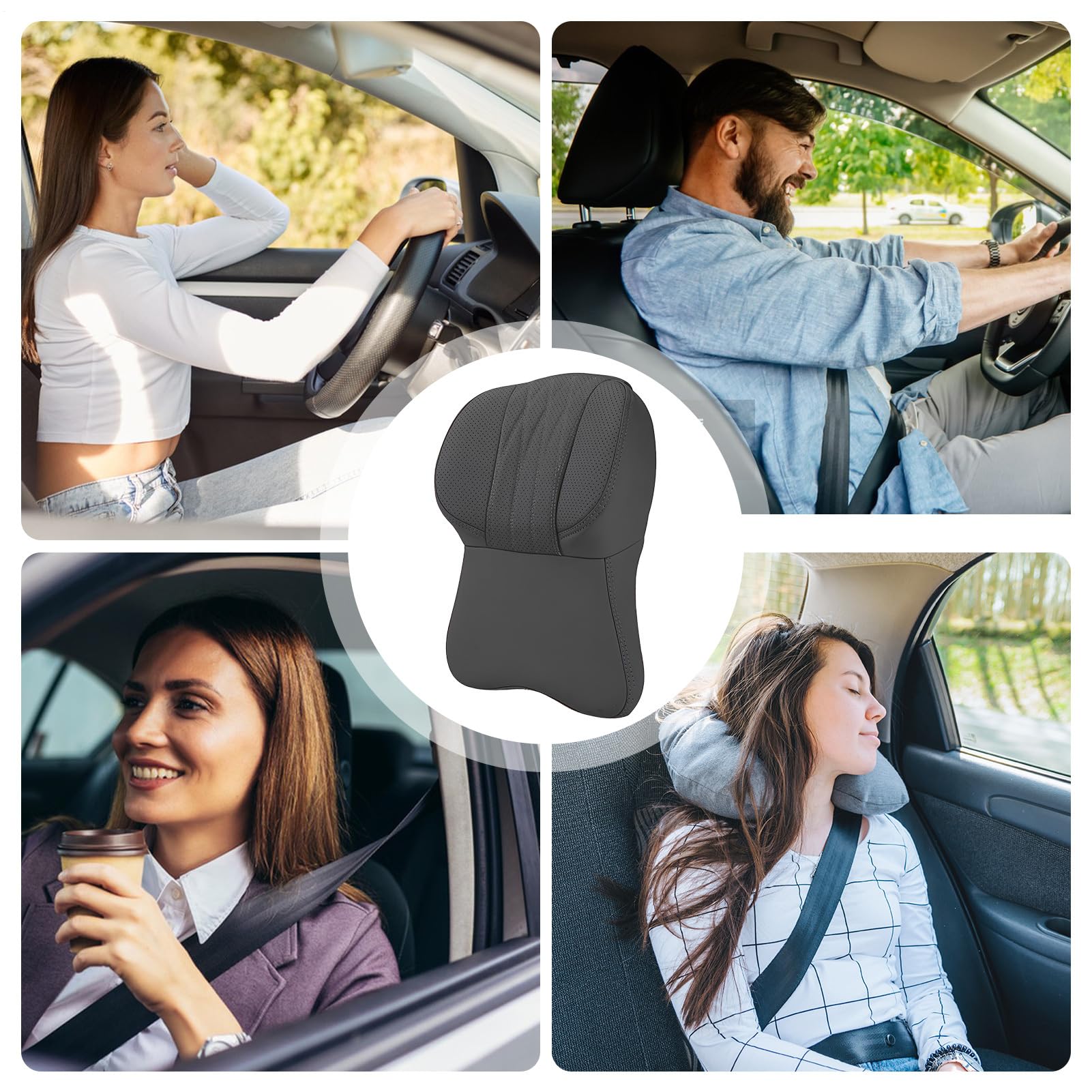 Ergonomiczna poduszka samochodowa – poduszka pod szyj? podró?, regulowana pianka z pami?ci? kszta?tu z podparciem l?d?wiowym, podk?adka pod zag?ówek, akcesoria do wn?trza samochodu, sprz?t do SUV-a