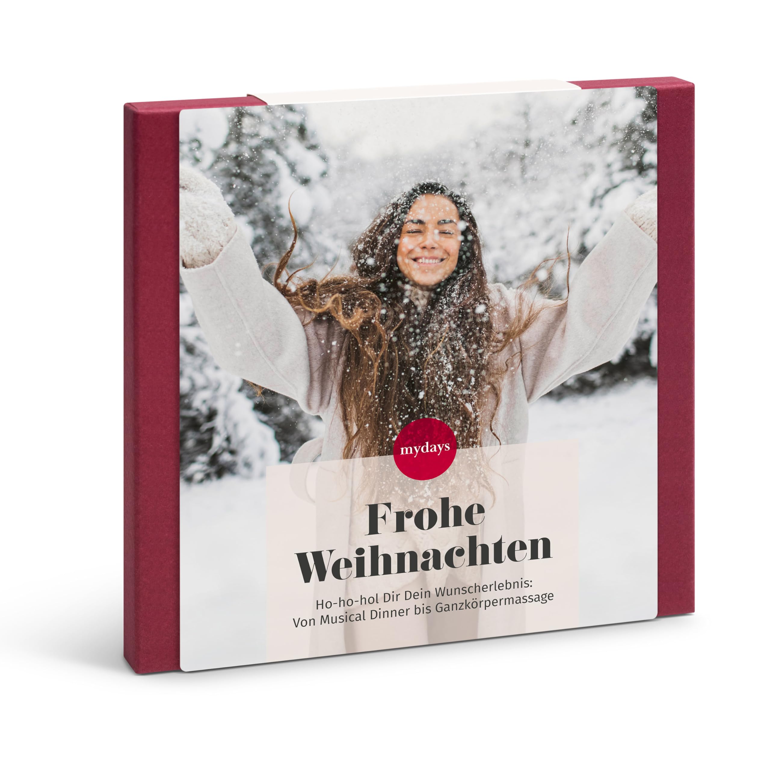 mydays Geschenkbox Frohe Weihnachten, für 1-2 Personen, freie Erlebnis-Auswahl an ca. 1713 Orten