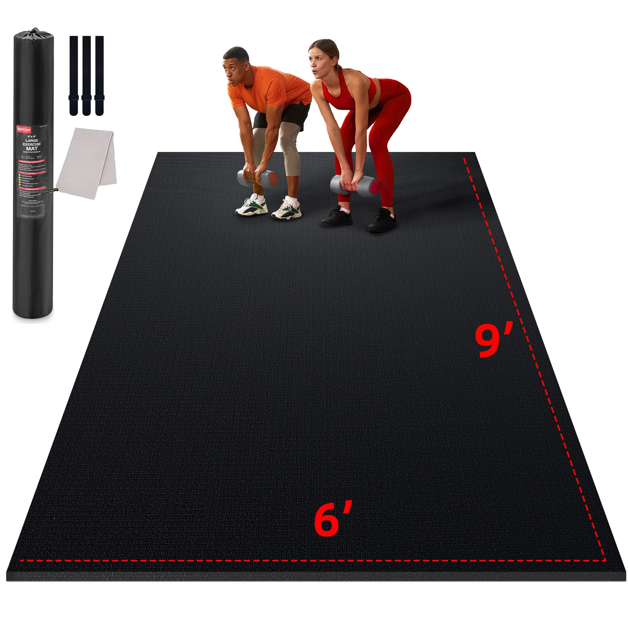 GymCope Exercise Mats - Large & Durable -16