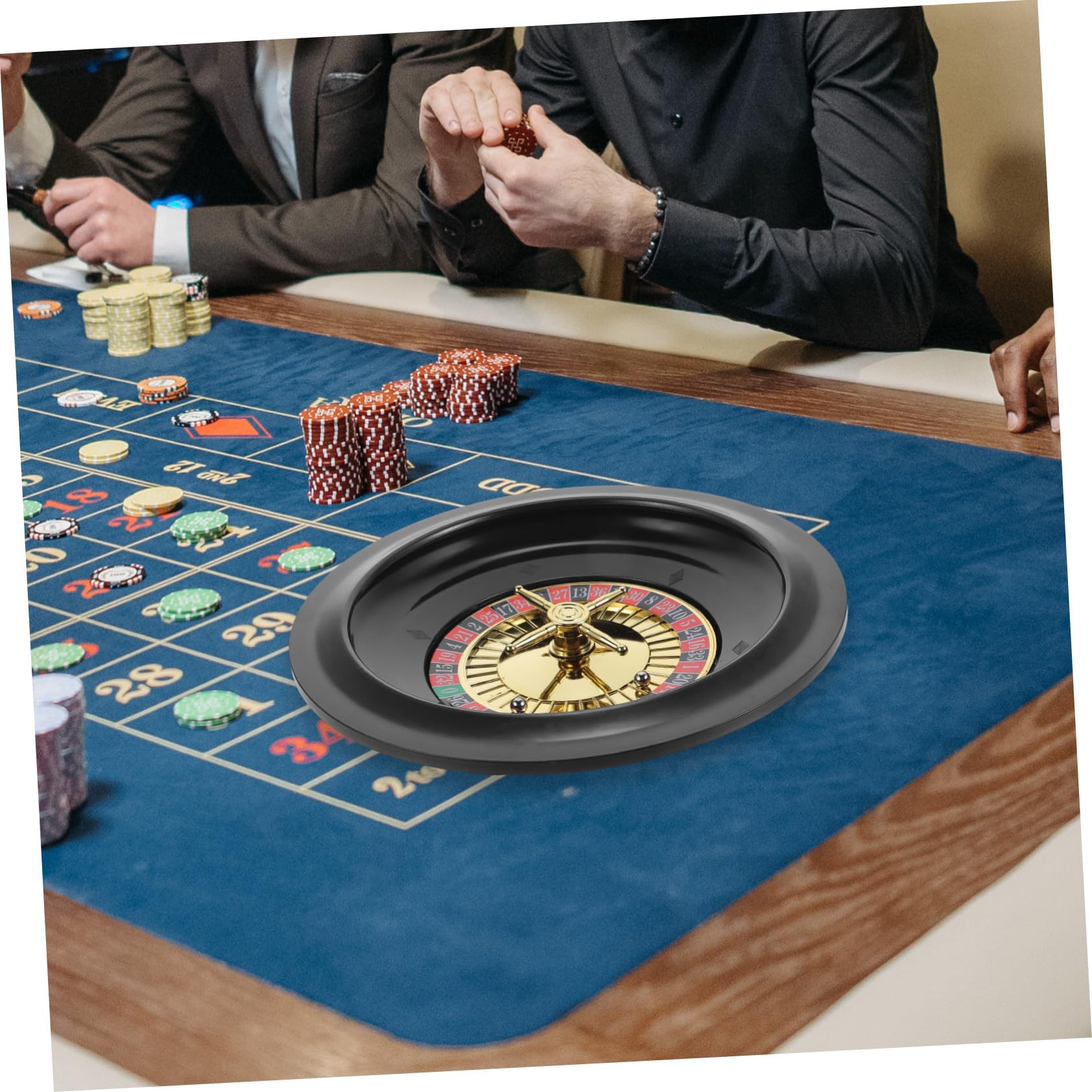 Roulette de Poker de Table Compacte et Portable Roue Tournante Créative pour Jeu de Festival et Fête