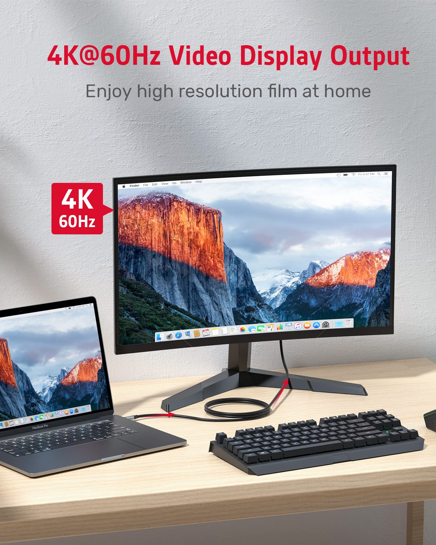 UnITEK Human friendly USB-C 100W PD hızlı şarj kablosu, 4K@60Hz ve 10Gbps veri (USB 3.2 Gen2) C14082ABK Power Delivery 100W USB SuperSpeed + Quick Charge siyah