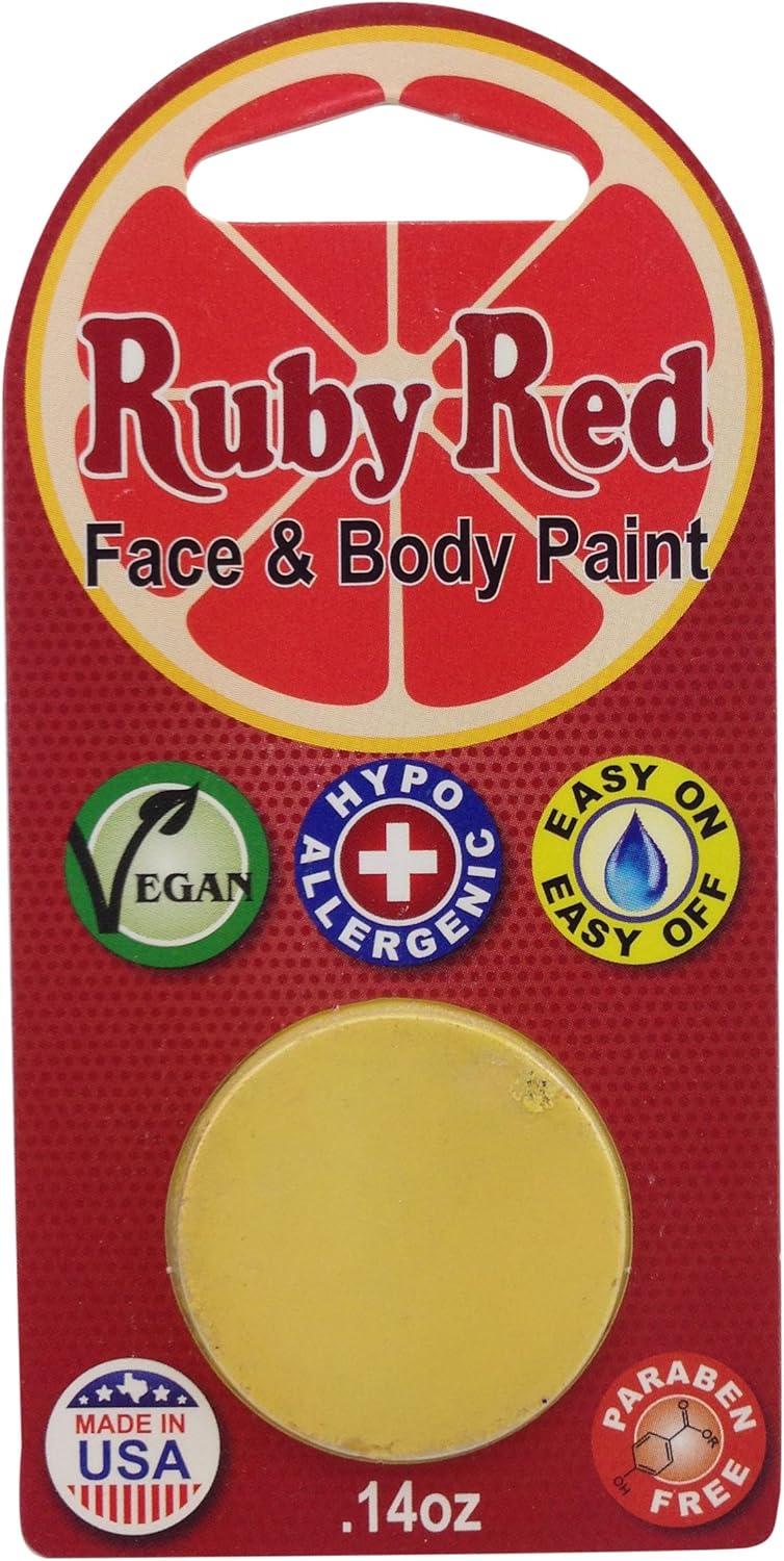 Ruby Red Paint Face Paint, 75ml, UV Green