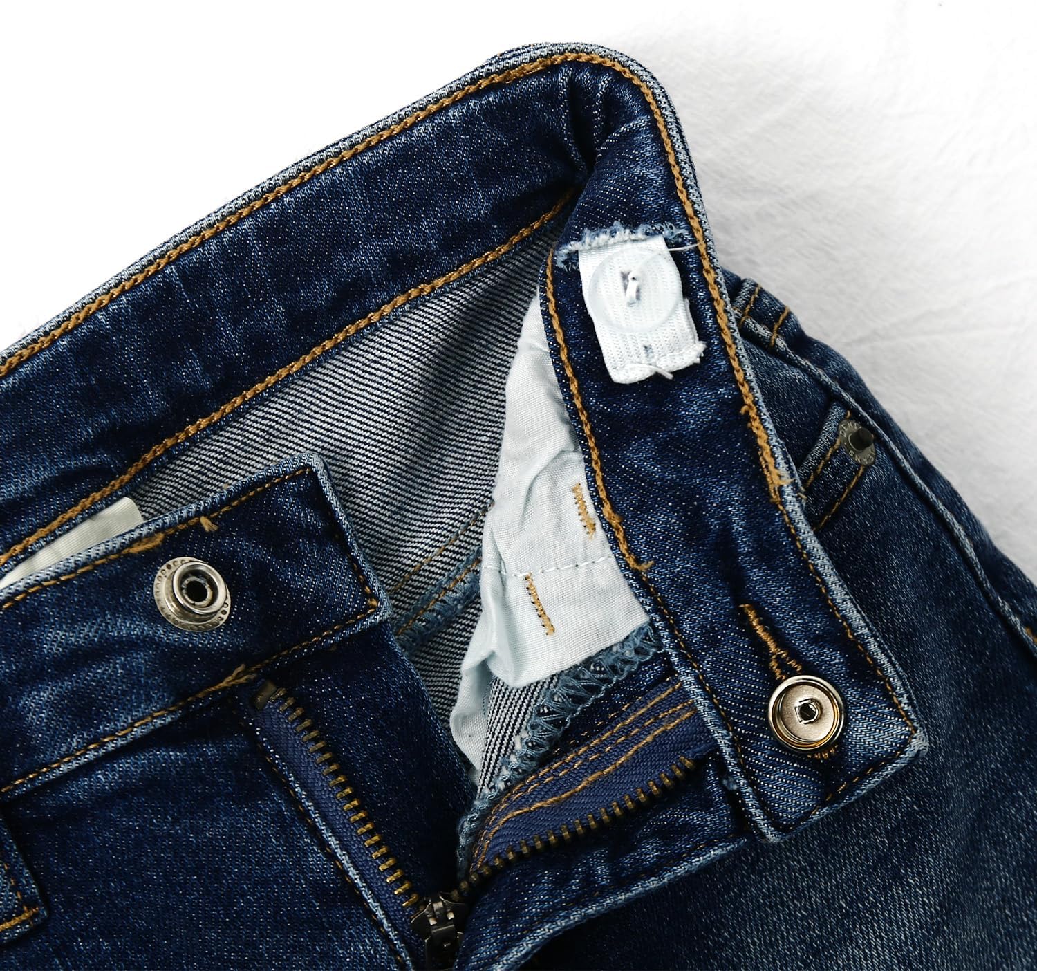 KIDSCOOL SPACE Baby Girl Boy Jeans,Small Kid Elastic Band Inside Ripped Denim Pants