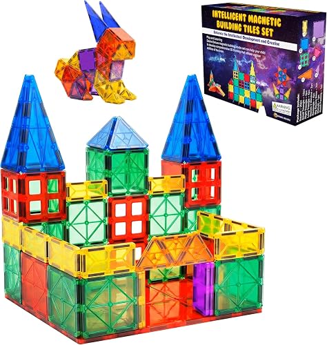 Blocs De Construction Magnétiques – Jouet Éducatif STEM avec Tuiles