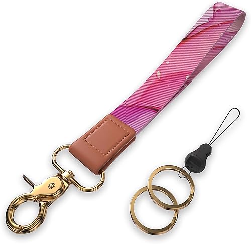 Llavero con correa de muñeca, llavero para mujeres y hombres, bonitos cordones para llaveros.