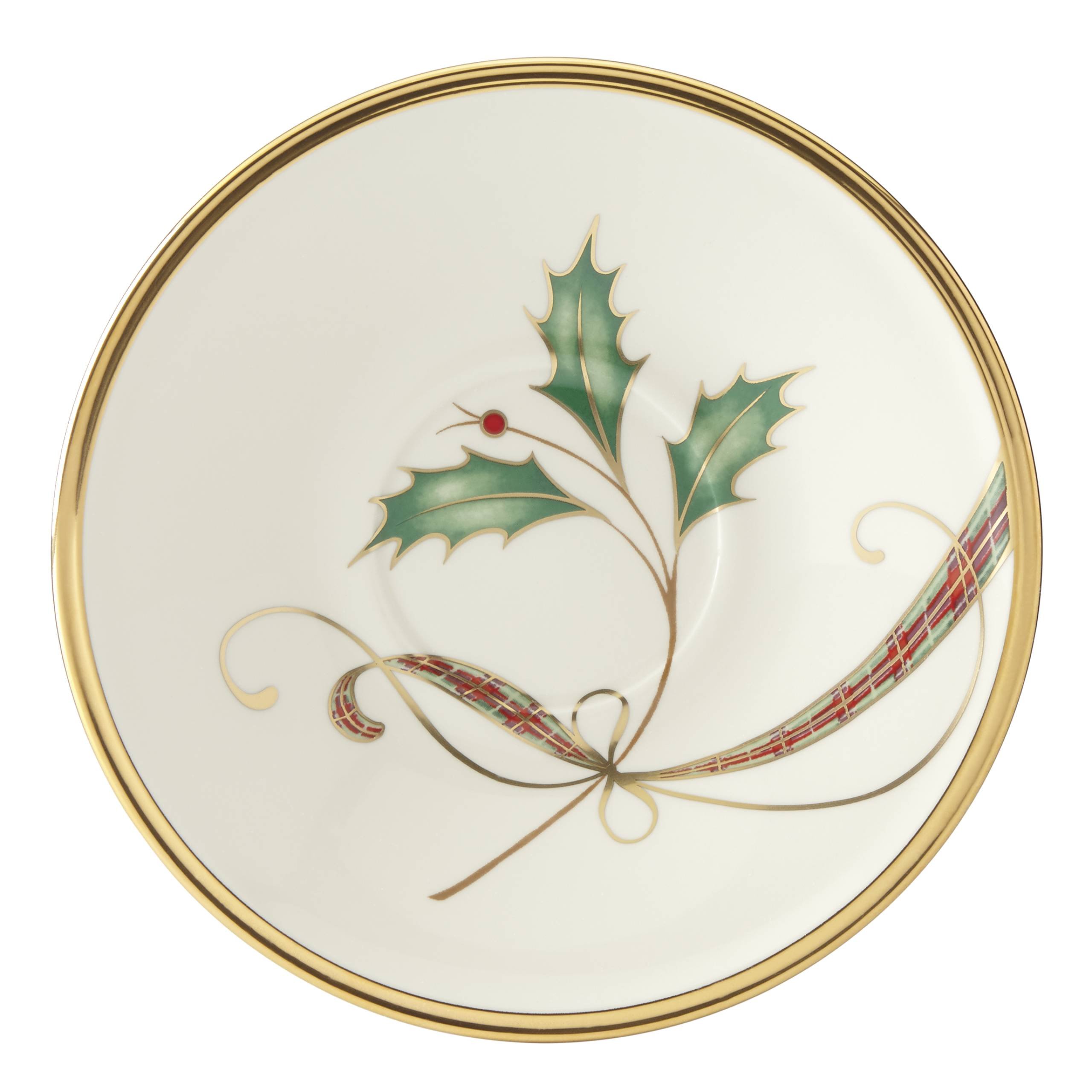 Lenox Holiday Nouveau Gold Tea Saucer
