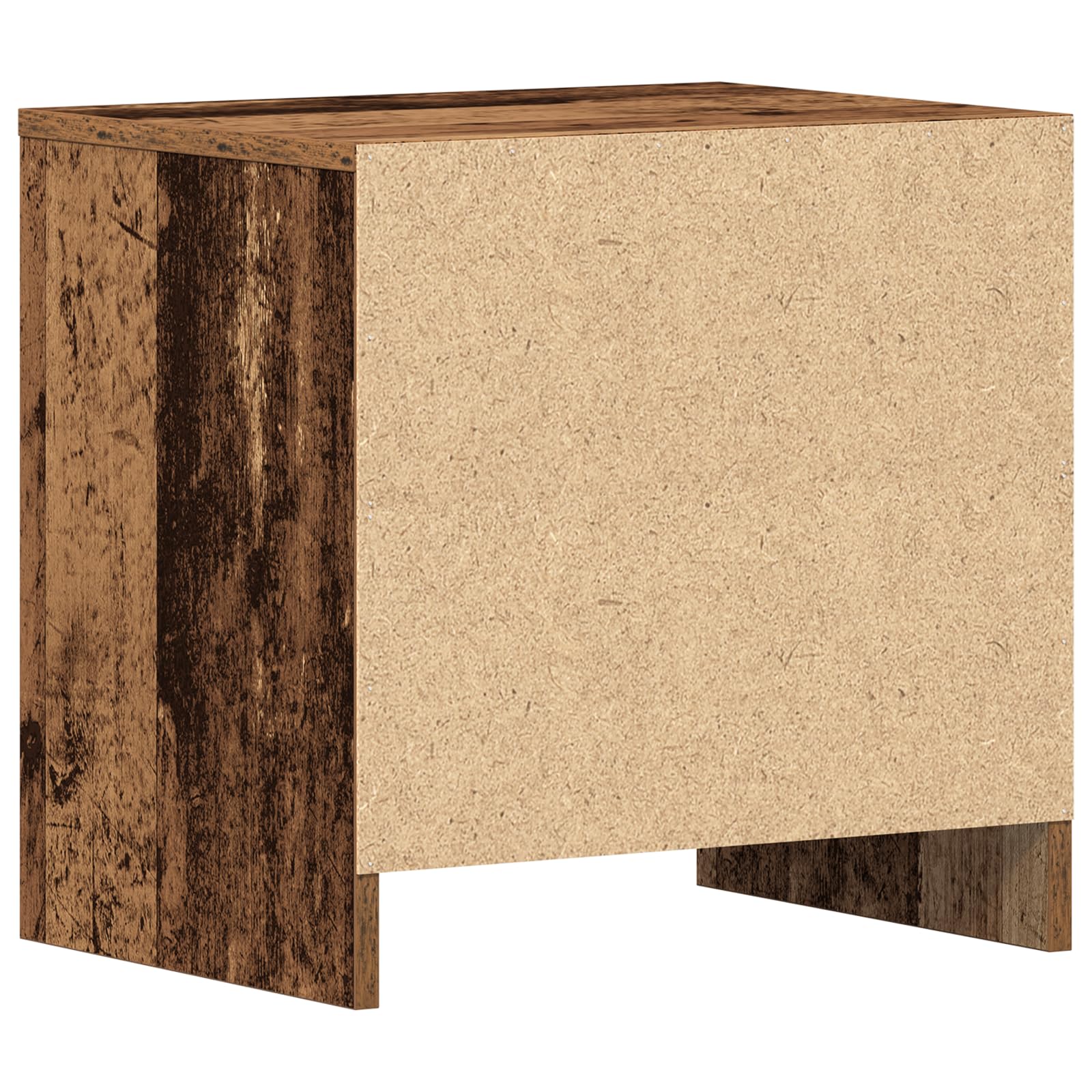 Stolik nocny stare drewno, stoliki nocne do sypialni, 45 x 34 x 44,5 cm, materiał drewnopochodny