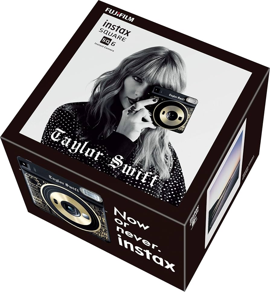ミュージシャン Fujifilm instax SQUARE SQ6 Taylor Swift instax Square SQ6 Taylor Swift Camera - Black/Gold : Amazon