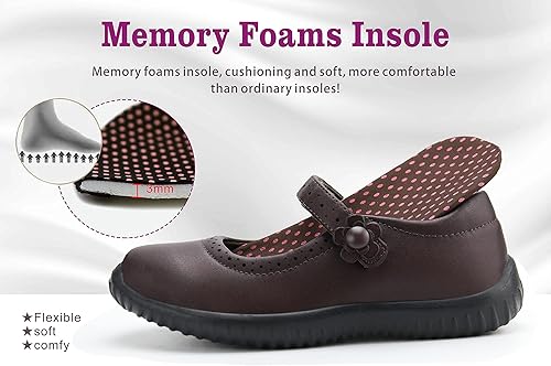 Miniatura 4 de JABASIC Zapatos de uniforme escolar Mary Jane para niña