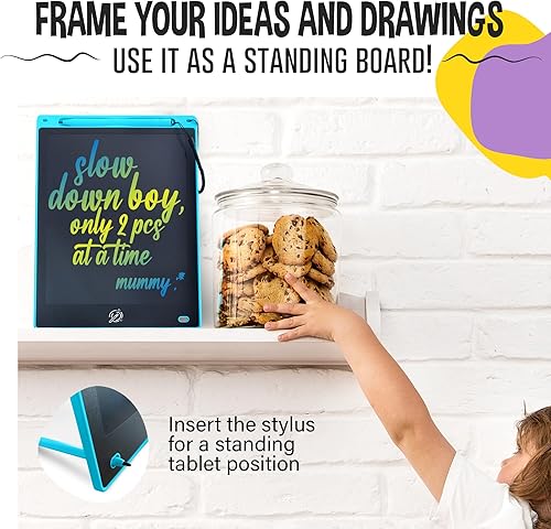 Miniatura 8 de Essy Tableta de escritura LCD de 12 pulgadas para niños, tableta de dibujo para niños, tableta de dibujo LCD para niños pequeños, tableta de