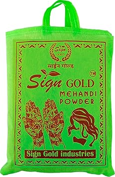 sign gold 100% Rajasthani Pure & Natural Organic Herbal Henna Mehandi powder 2 KG