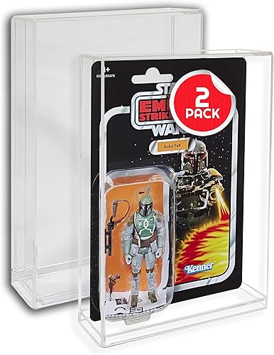 EVORETRO Estuche de exhibición de figuras de acción compatible con Star Wars, Marvel Legends, GI-Joe figuras de acción cardadas de 3.75 pulgadas,