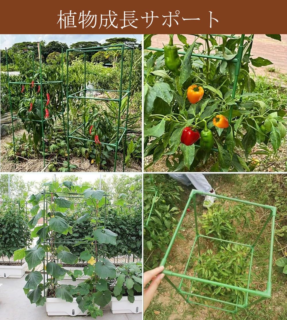 Amazon | 多機能園芸支柱 トマト 観葉植物兼用 つる性植物サポート 