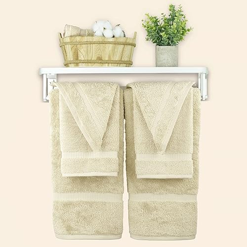 Miniatura 130 de Chakir Turkish Linens Toallas turcas de alta calidad 100% algodón para baño, toallas de baño grandes de 30 x 60 pulgadas (4 piezas, beige)