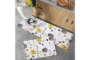 Sky Solutions Memory Foam Comfort Anti Fatigue Mat, Washable Kitchen Rug