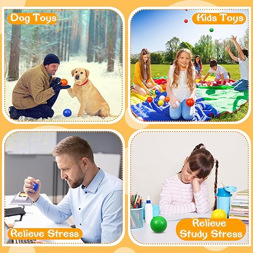 Miniatura 4 de kymqlyw 24 bolas de espuma de 6 colores para aliviar el estrés para niños y adultos, juguetes sensoriales para aliviar la ansiedad, TDAH, autismo (6