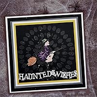 Vista 6 de SCARY GREETINGS - Troqueles troquelados para hacer tarjetas, troqueles de corte de metal, troqueles de papel para álbumes de recortes, suministros