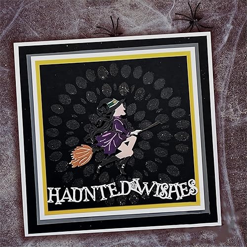 Miniatura 6 de Scary Greetings - Troqueles para hacer tarjetas, troqueles de corte de metal, troqueles de papel para álbumes de recortes, suministros de