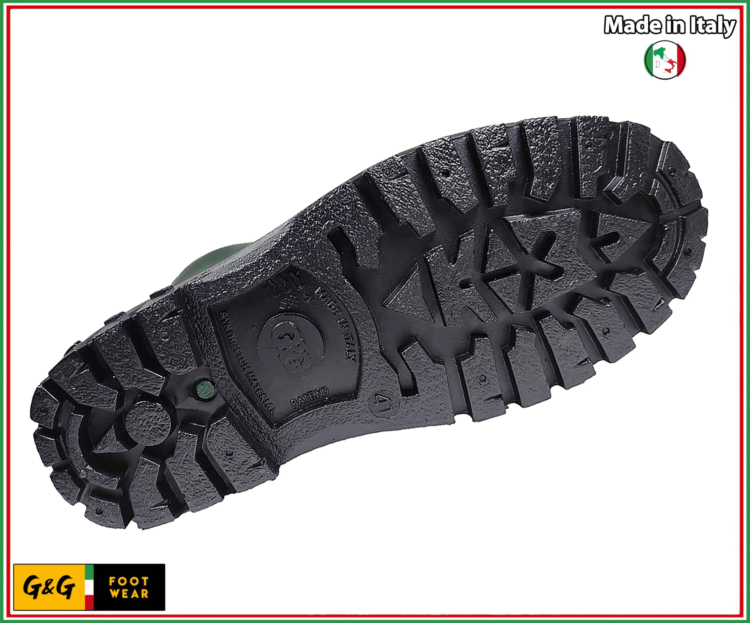 Generico G&G Husky Stivali in PVC con Fodera in Lana Sintetica, Sottopiede Termico, da Lavoro per Pescivendoli, Made in Italy