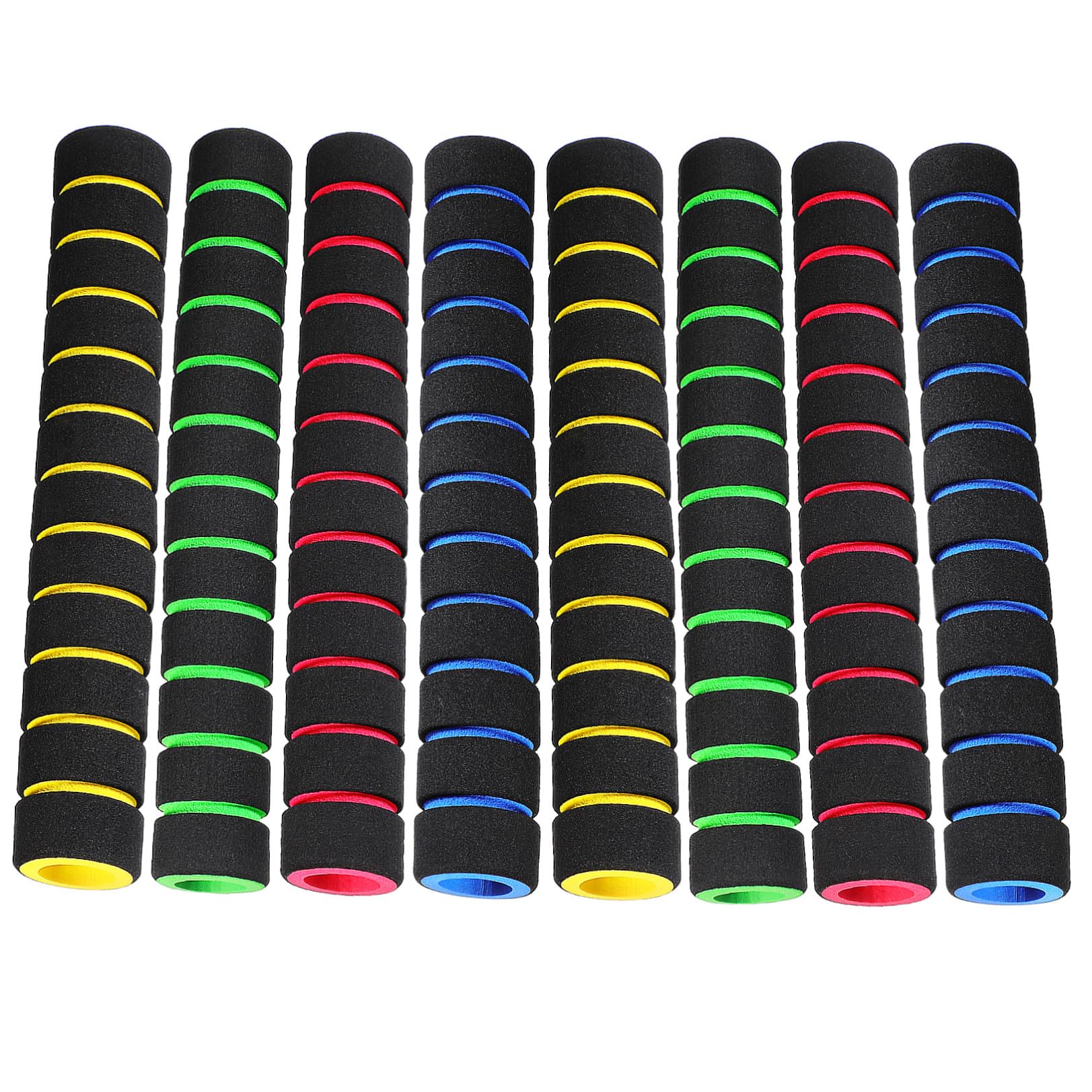 4 Paia Manopole Spugna per Manubrio Bici, Coprimanopole Antiscivolo, 22mm, per Bicicletta e Monopattino Elettrico, Presa Sicura e Montaggio Facile