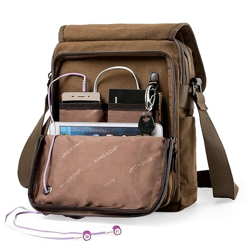 Buy XINCADA Mens Bag Messenger Bag Canvas Shoulder Bags Travel Bag