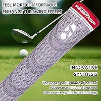 Vista 4 de Empuñaduras de golf multicompuesto, empuñaduras de palos de golf tamaño mediano estándar, juego de 13 empuñaduras, 6 colores opcionales