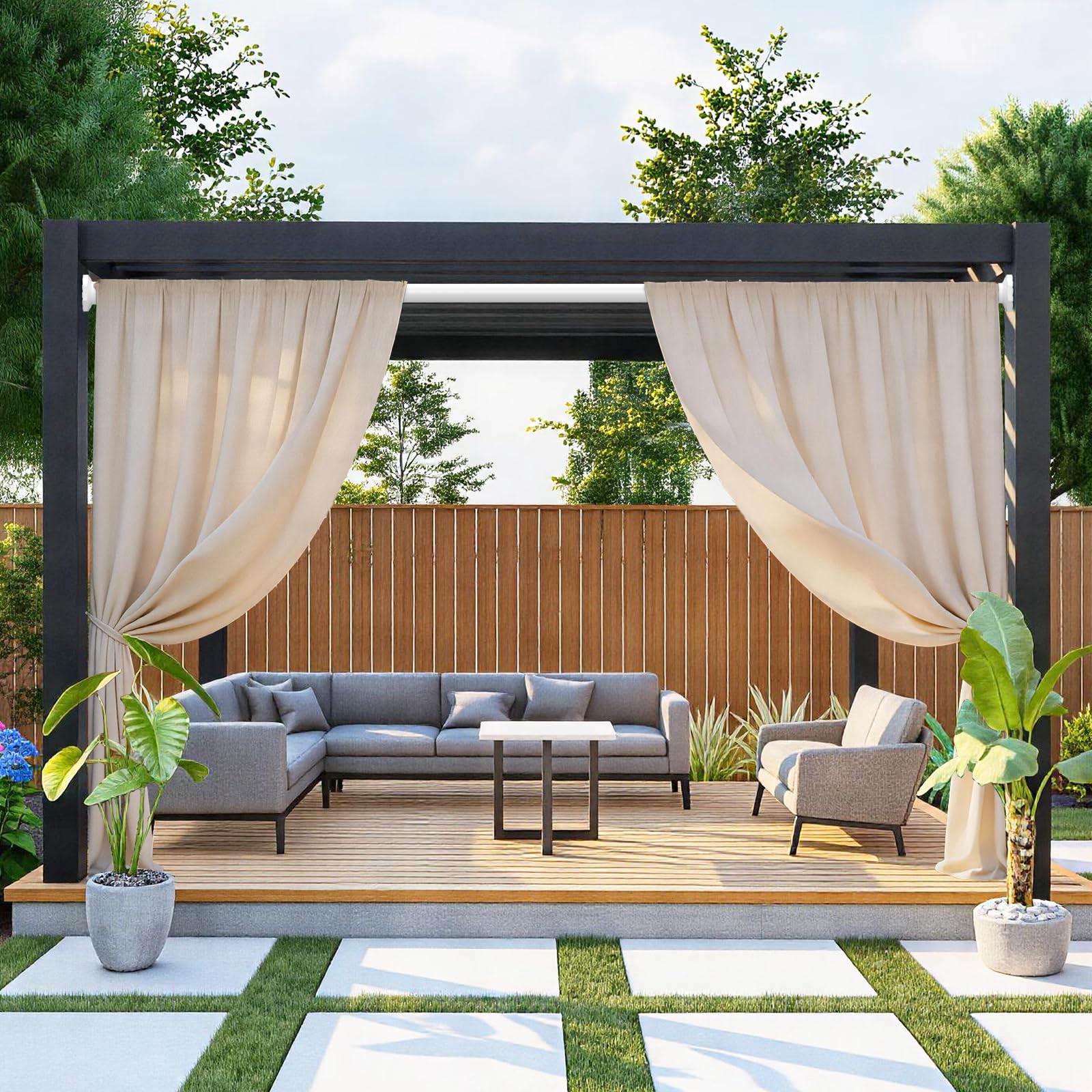 Bastone per tenda a tensione, 130-400 cm, senza foratura, extra lungo, per esterni, per patio, aste a molla regolabili per finestra del bagno, facile da installare, non arrugginisce, bianco