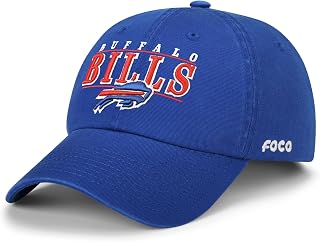 FOCO Men's NFL Team Logo Signature Bars Casual Hat Caps