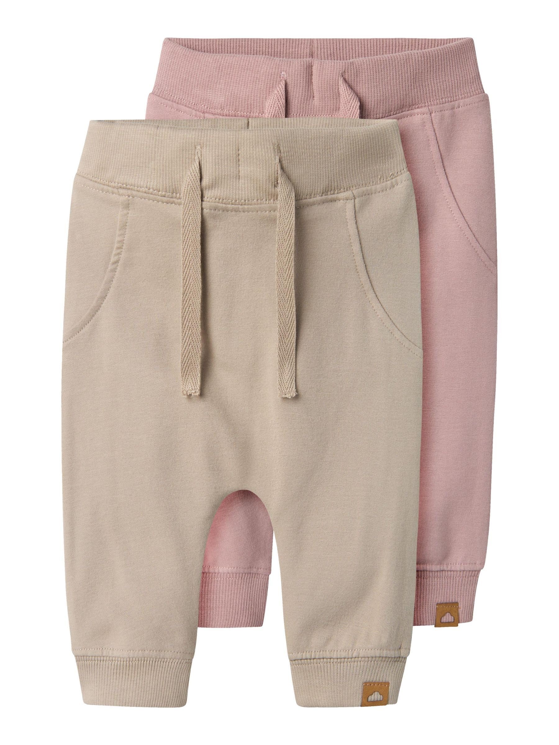 Name IT Unisex Baby Nbntakki 2p Pant Noos Sweathose, Pure Cashmere, 104 EU