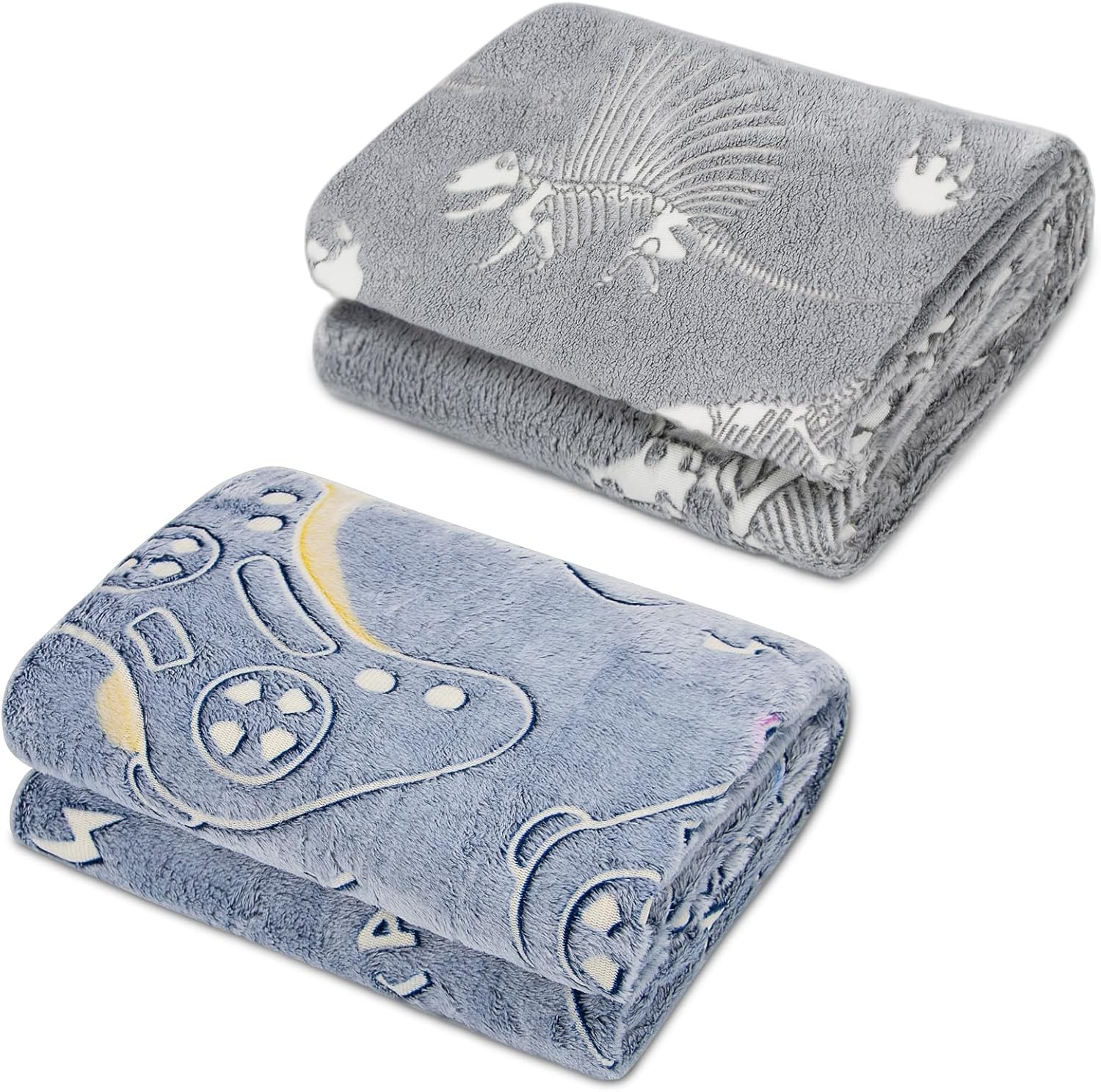 Glow in The Dark Blanket for Kids Warm Cozy Cute Blanket for Boys