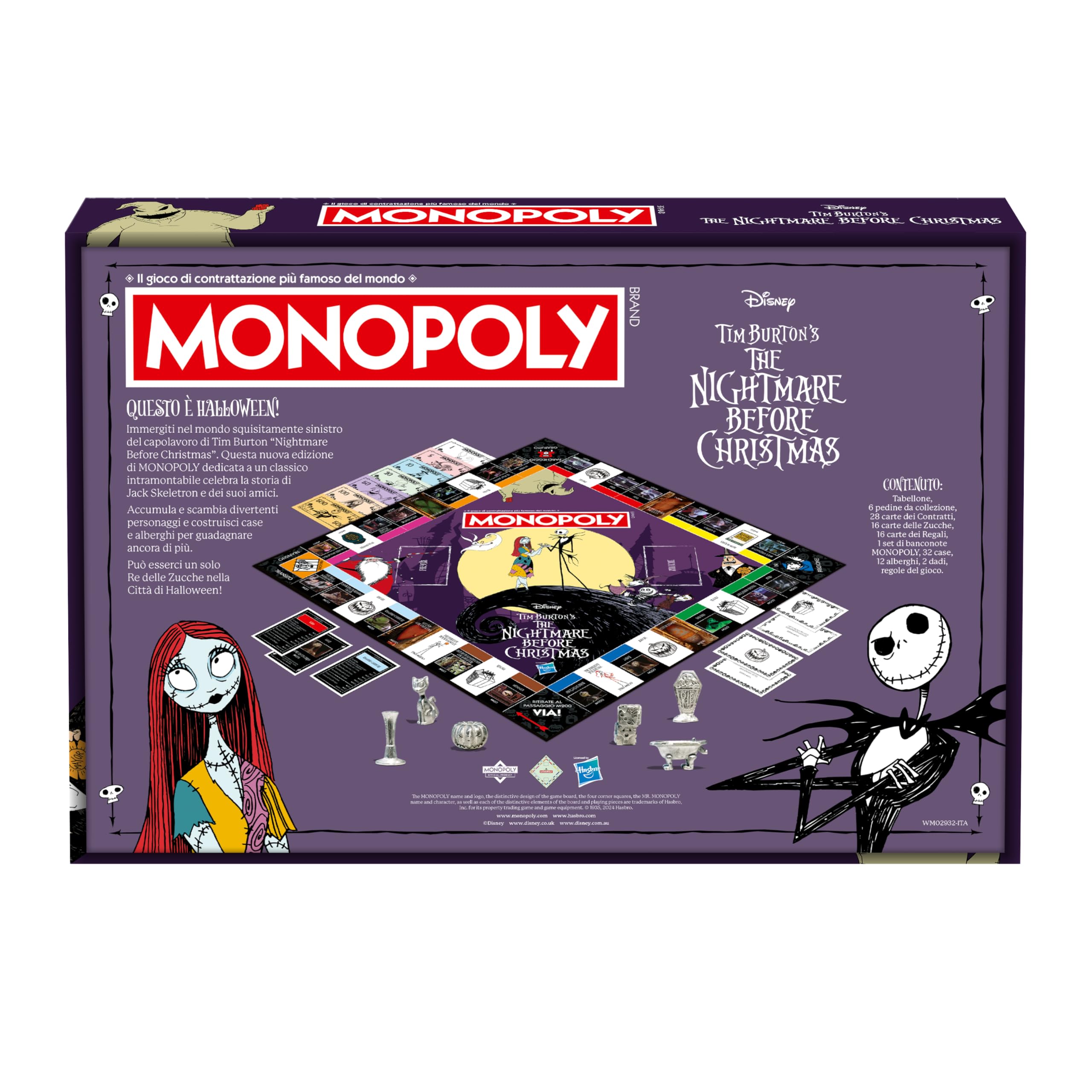 Winning Moves Monopoly - La Notte Before Christmas: Giochi da Tavolo per 2-6 Giocatori, Età 8+