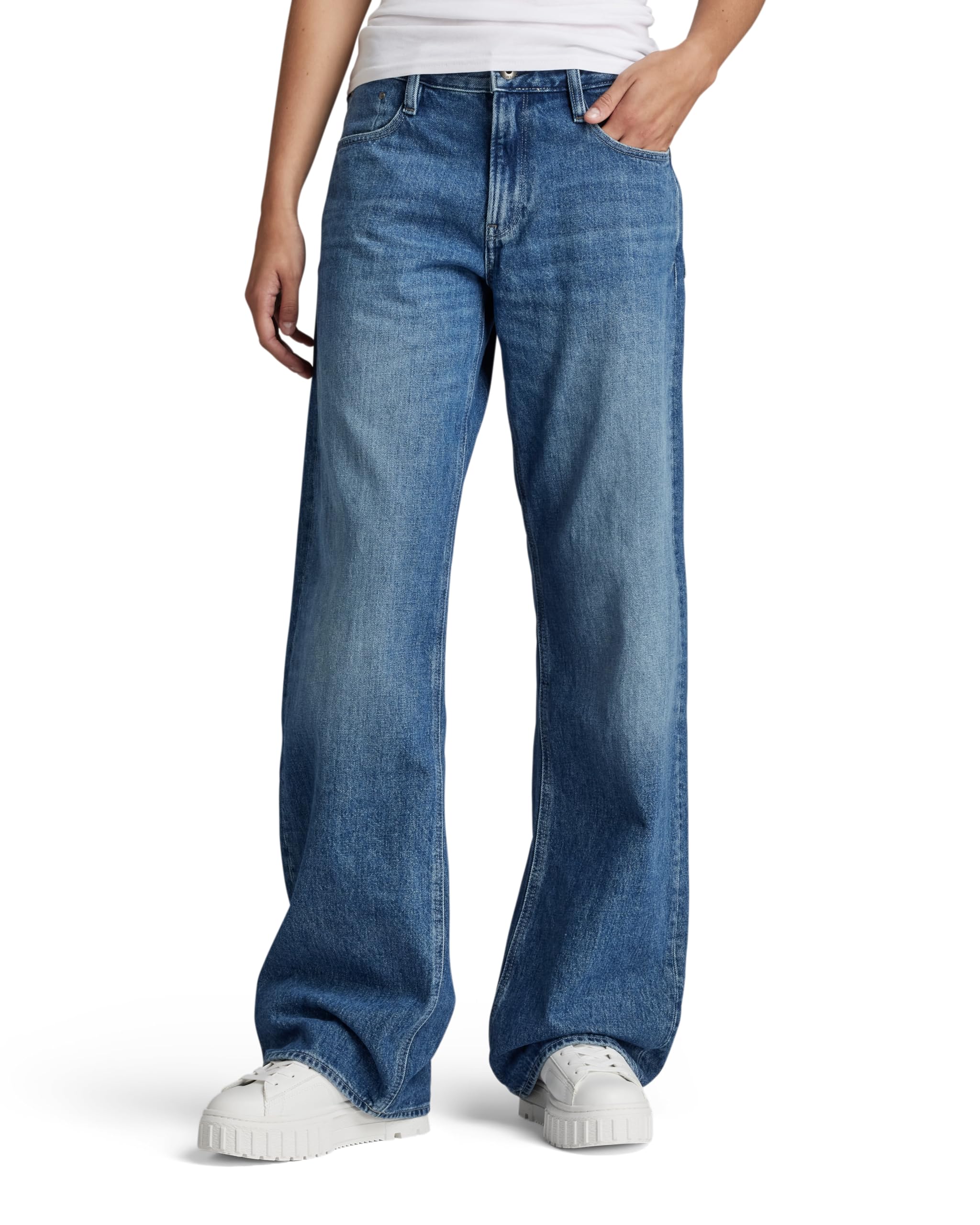 G-Star Women's Blue (Faded Harbor D22889-D436-D331) Judee Loose Low Waist Jeans, Large