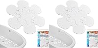 Vista 1 de COMPAC HOME Select Safe-T-Shapes, Large, White Daisy 14 Count (Pack of 2)